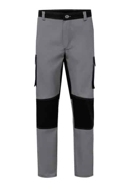 Velilla 103020b Pantalón Bicolor Multibolsillos Gris Negro