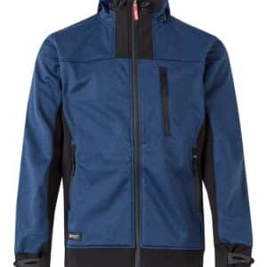 Velilla 206007 Cazadora Soft Shell Bicolor Con Capucha Azul Negro