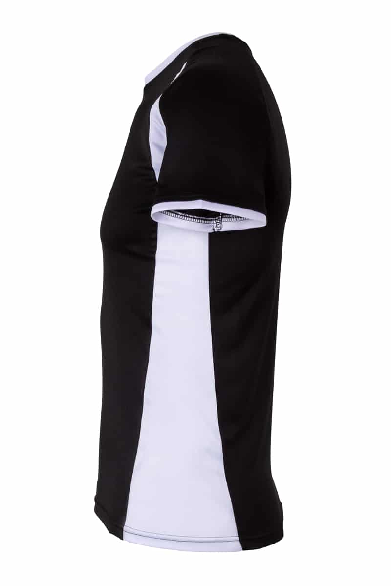 Mukua Mk530v Mukua Camiseta TÉcnica Manga Corta Bicolor Black White 3