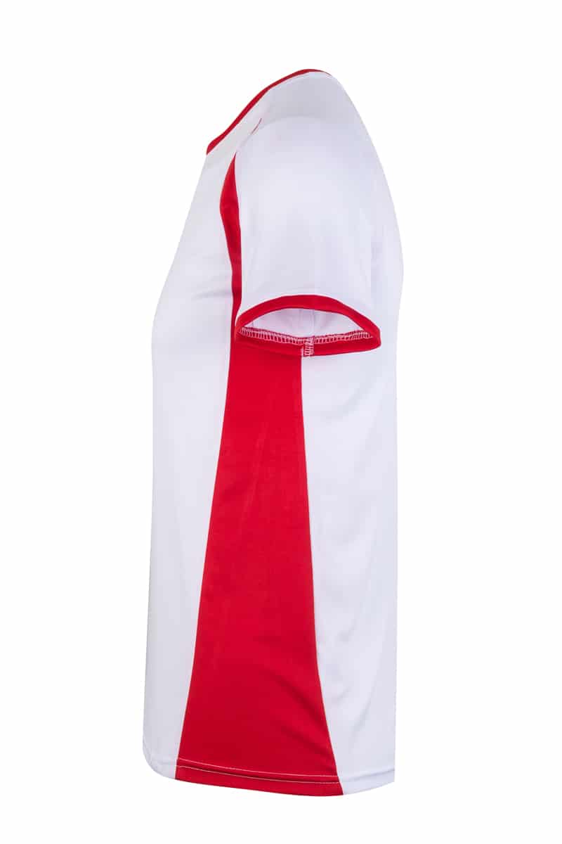Mukua Mk530v Mukua Camiseta TÉcnica Manga Corta Bicolor White Red 3