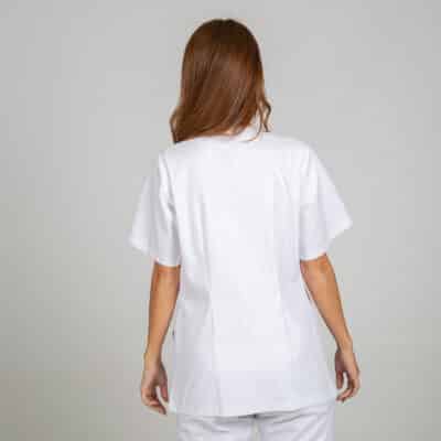 662800 Blusa Mujer Leila Blanco Espalda