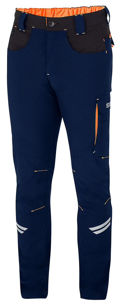 Sparco Tech Light Trousers Kansas 02425bmaf Blue Orange