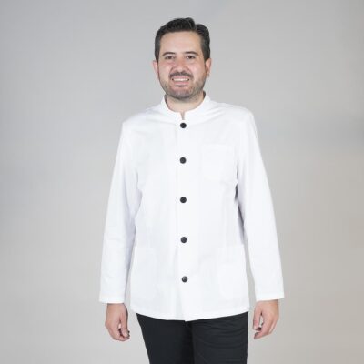 Gary´s 953000 Chaqueta Hombre Cuello Mao Blanca