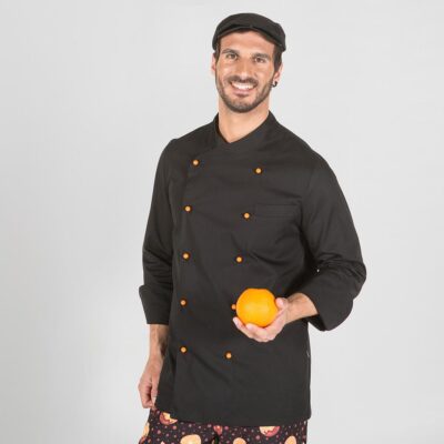 Gary´s 930400 Chaqueta Hombre Cocina Niza Sin Botones Negro