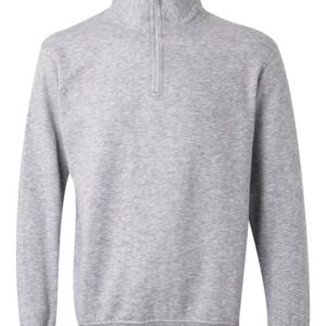 Velilla 105702 Sudadera Con Media Cremallera Gris Jaspeado