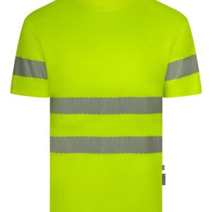 Velilla 305632 Camiseta Manga Corta Cinta Segmentada Amarillo Flúor