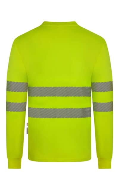 Velilla 305634 Camiseta Manga Larga Cinta Segmentada Amarillo Flúor 1