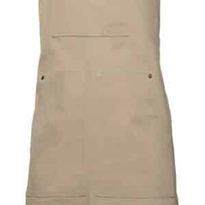 Velilla 404211b Delantal Peto Bicolor Beige Arena Marron