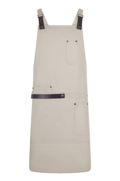 Velilla 404215 Delantal Peto Orgánico Urbano Almendra